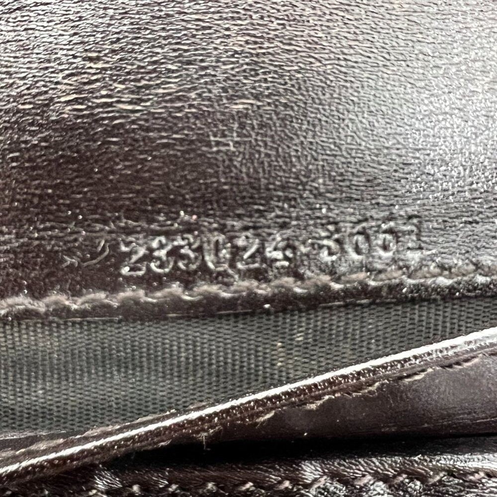 Gucci GG Monogram Canvas Zip Wallet‎ Black Leather Trim - Picture 6 of 12